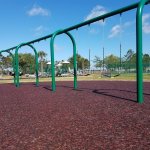 Grand Haven Swingset in green with PIP rubber