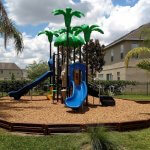 blue and green commercial playground in orlando florida | creativerecproducts.com
