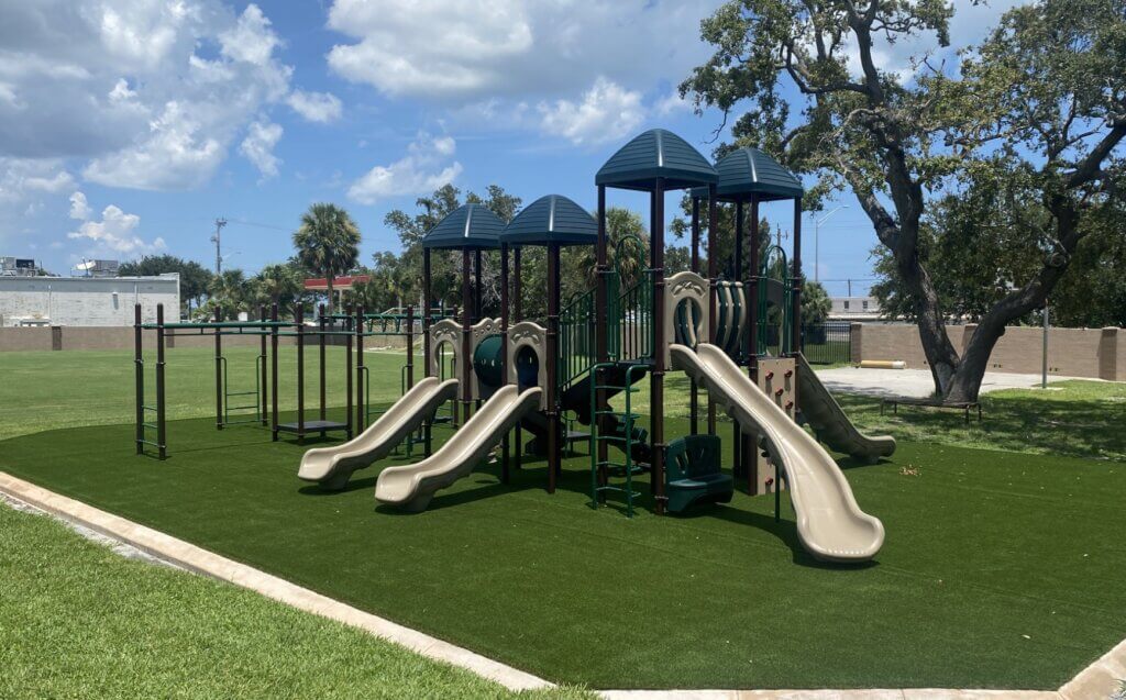 Commercial play set with turf Melbourne FL Playground Equipment in Central Florida